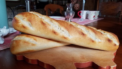 Homemade Sourdough Baguette